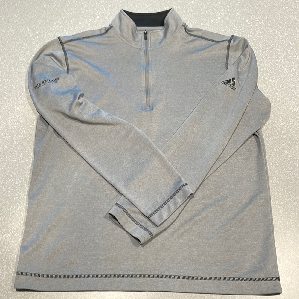 Used Like New - adidas Golf - 1/4 Zip Long Sleeve - The Bridges Golf Club - Med